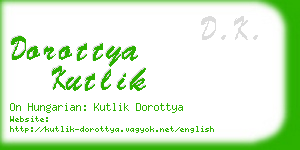 dorottya kutlik business card